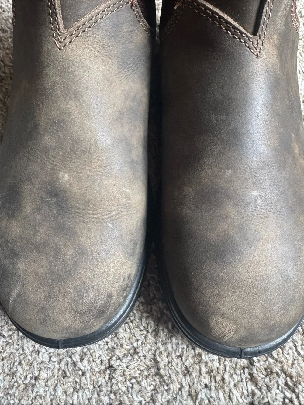 Blundstone 585 Chelsea Boot Rustic Brown Leather Classic Mens Size US 6.5
